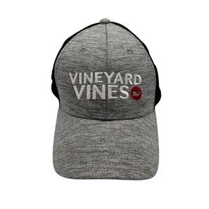 Vineyard Vines Spacedye Men's‎ Mesh Trucker Snapback Cap Gray/Black